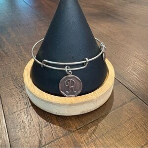 Alex and Ani “R” Charm Expandable Bracelet